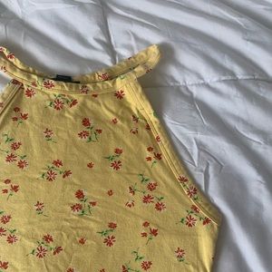 Yellow floral bodysuit